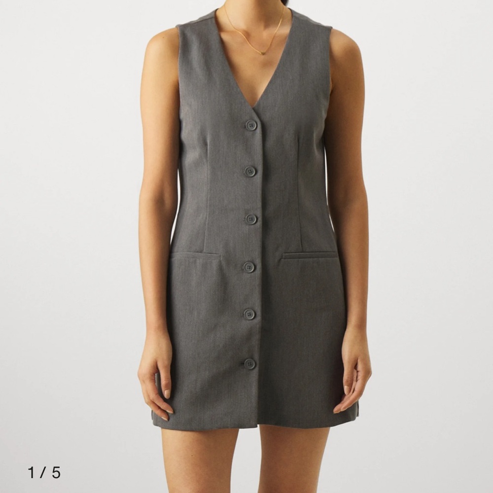 Abercrombie Grey Vest Dress